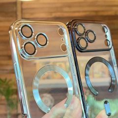 Ốp IP 17 Pro Max dẻo trong viền xi camera khoét táo