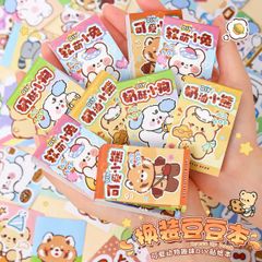 ** Quyển sổ 50 tờ sticker mini hình động vật kèm nhíp