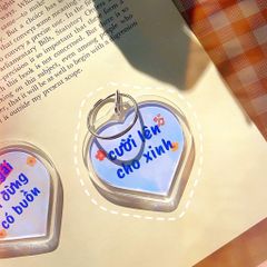 ** Móc khóa mica in câu nói động lực