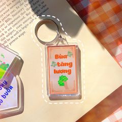 ** Móc khóa mica in câu nói động lực