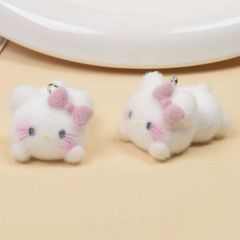 ** Dây đeo điện thoại Kitty trắng nơ hồng chổng mông