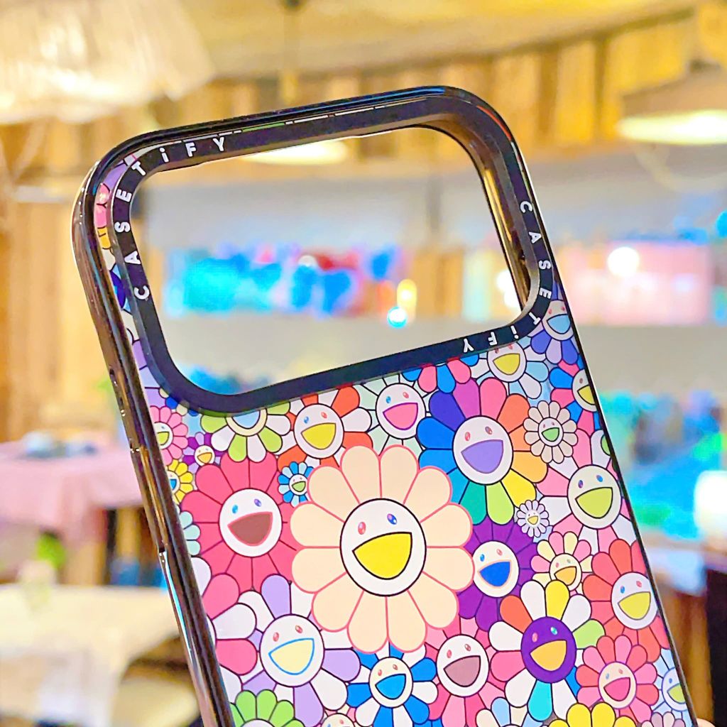 ** Ốp IP 17 Pro Max hoa mặt cười nhiều màu