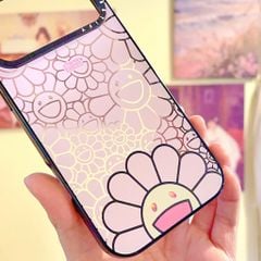 ** Ốp IP 17 Pro Max hoa mặt cười hồng