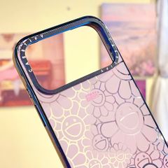 ** Ốp IP 17 Pro Max hoa mặt cười hồng