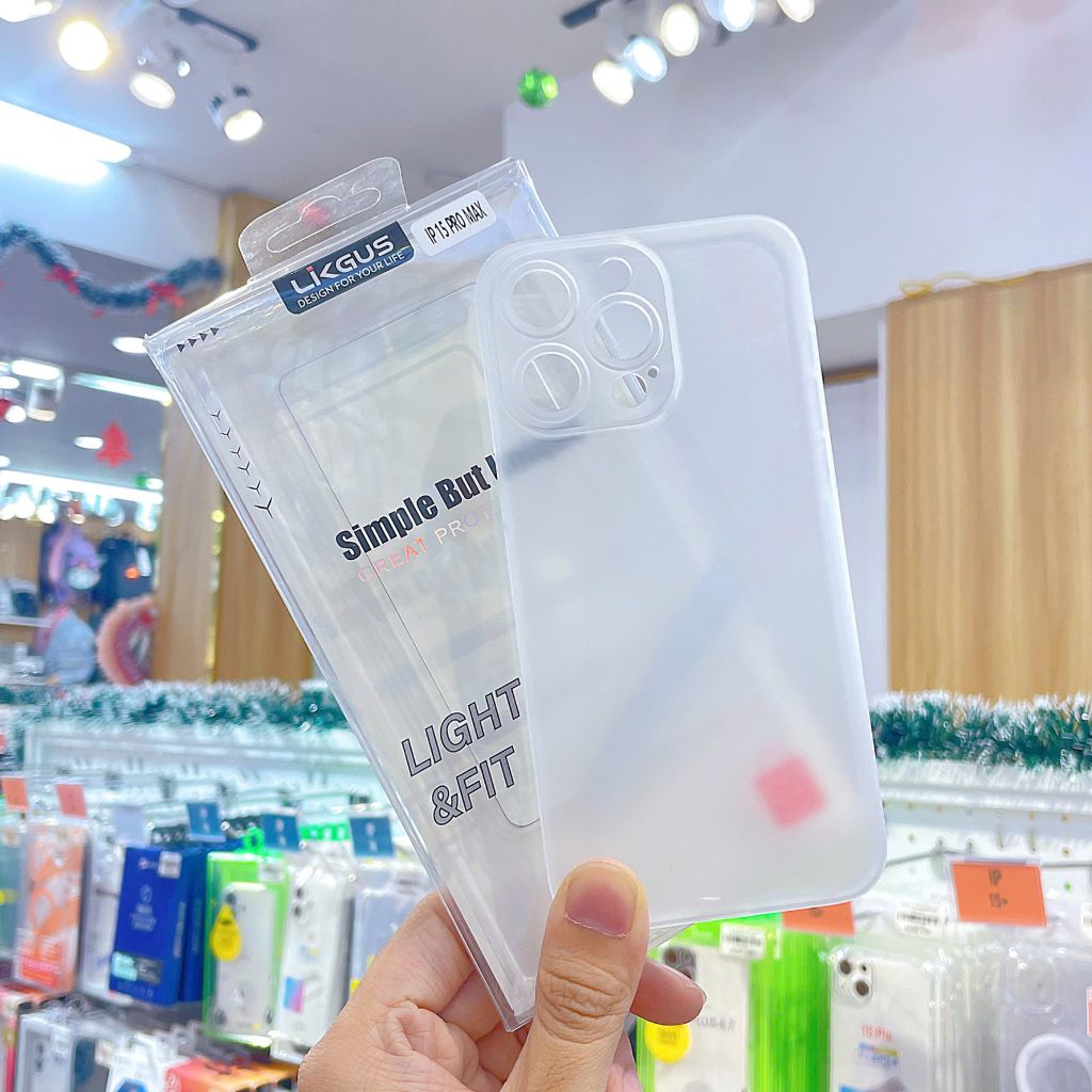 ** Ốp IP 14 Pro Max Likgus nhám giấy
