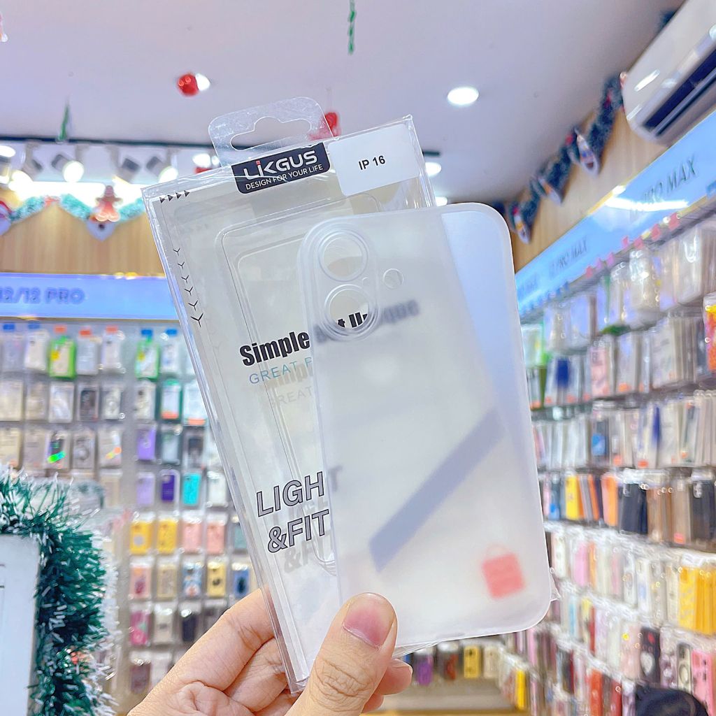 ** Ốp IP 16 6.1 Likgus nhám giấy