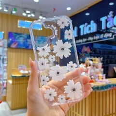 ** Ốp IP 17 Dfans lưng hoa viền dẻo