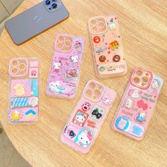 ** Ốp IP 14 Pro Max dẻo charm nổi giá đỡ gương rời