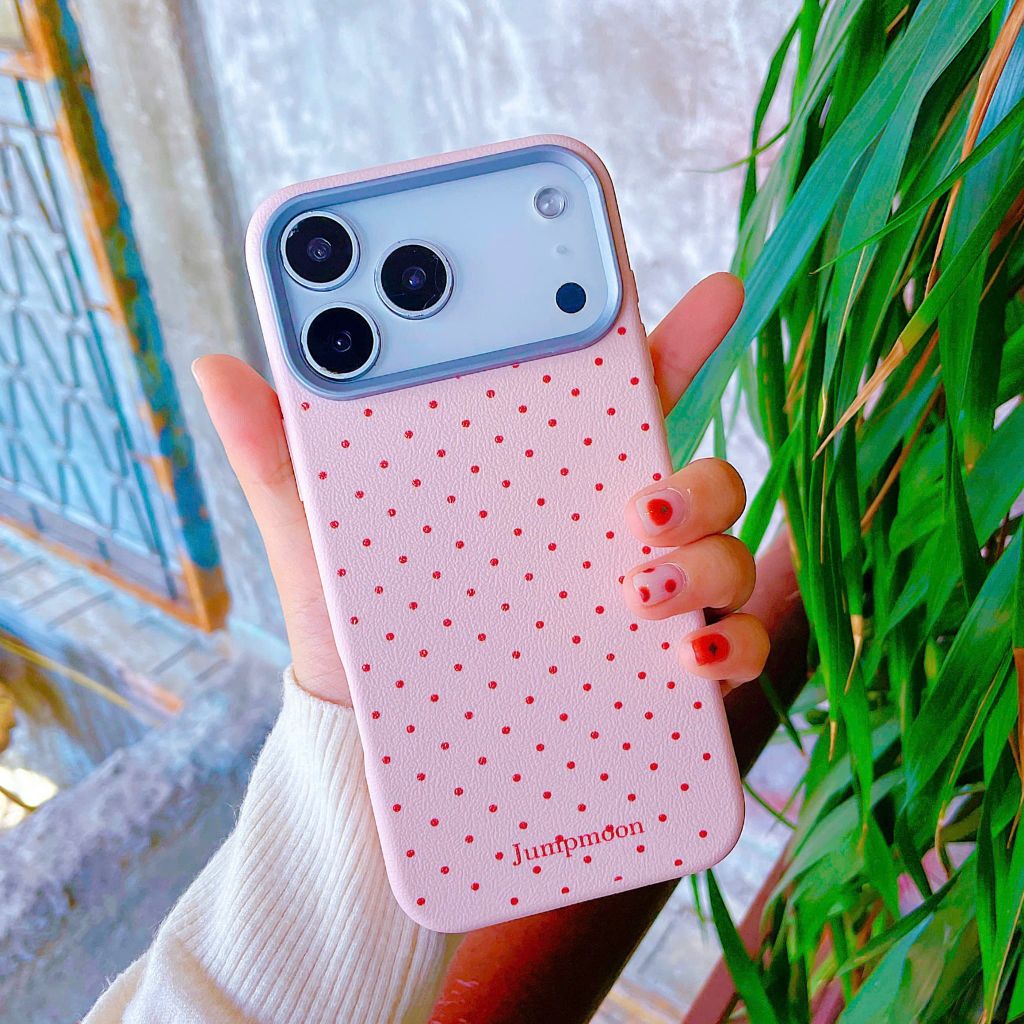 Ốp IP 17 Pro Max vân sần chấm bi trơn