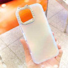 ** Ốp IP 15 Pro Max viền camera Kitty đá nền trơn ánh kim