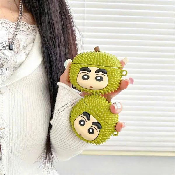 ** Case Airpods 4 dẻo sầu riêng mặt Kushin