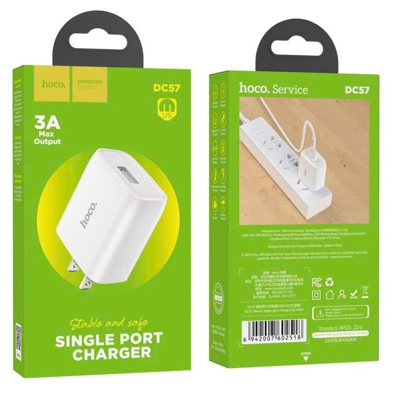 Cóc sạc Hoco DC57 1U 3A
