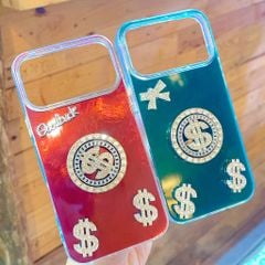 ** Ốp IP 17 Pro Max vân đá đồng tiền xoay