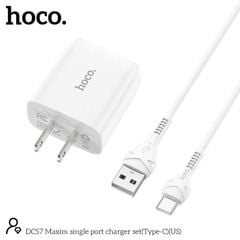 Bộ sạc Type C Hoco DC57 3A