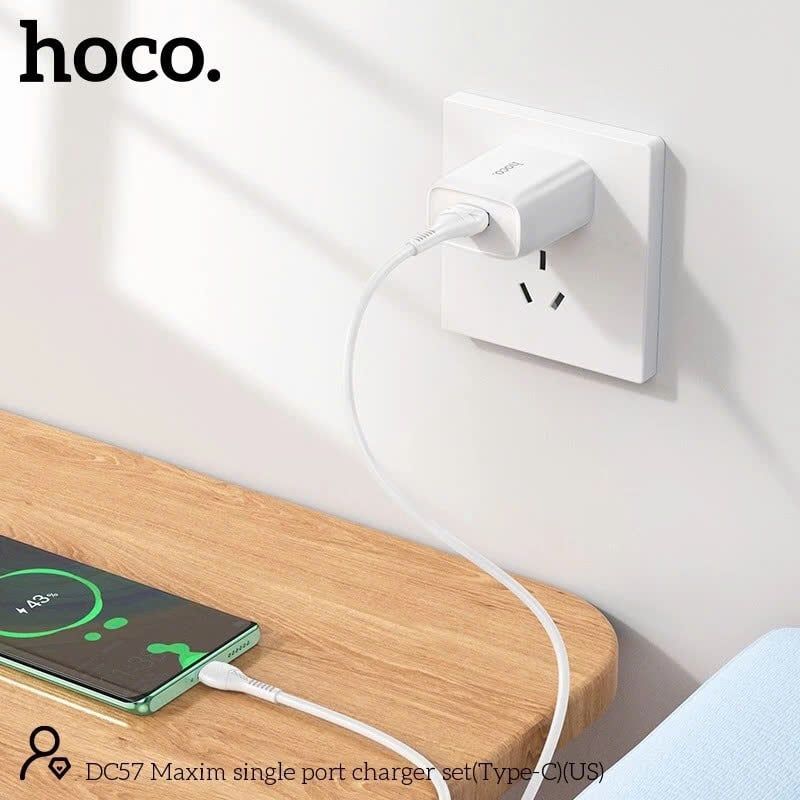 Bộ sạc Type C Hoco DC57 3A