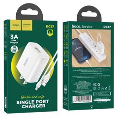 Bộ sạc Lightning Hoco DC57 3A