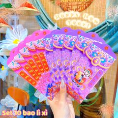 ** Set 10 bao lì xì thần tài