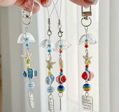 ** Dây đeo điện thoại/ móc khóa cá sọc hai màu