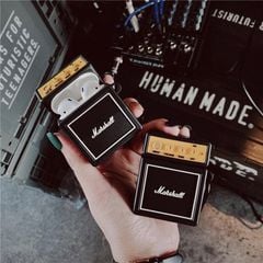 ** Case Airpods 4 dẻo loa MS nút vàng