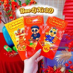 ** Bao lì xì xòe popup 3D cao cấp