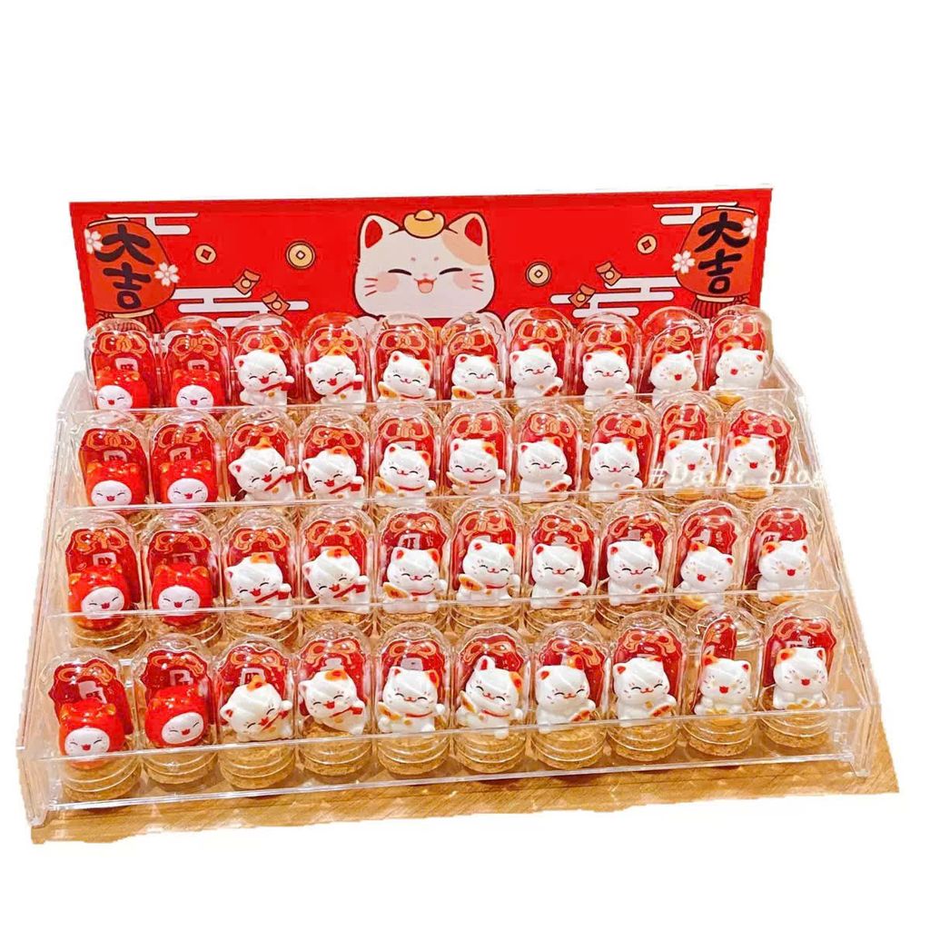 ** Ống mèo thần tài thủy tinh