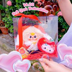 ** Set quà Valentine Babythree mix hoa hồng/xanh