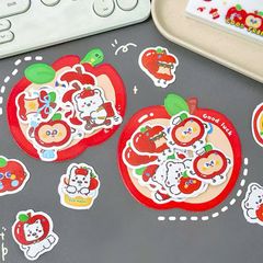 ** Set sticker táo cắn dở nhiều hình cute