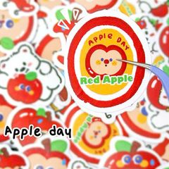 ** Set sticker táo cắn dở nhiều hình cute