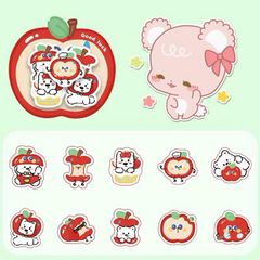 ** Set sticker táo cắn dở nhiều hình cute
