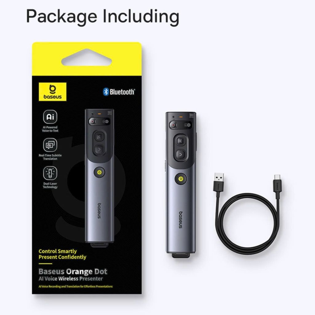 ** Bút trình chiếu Baseus AI Voice pin sạc