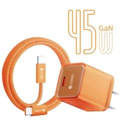 Bộ sạc Type C to Type C Coteci iH143 1C 45W