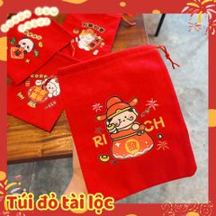 ** Túi nhung Tết