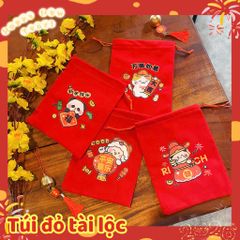 ** Túi nhung Tết
