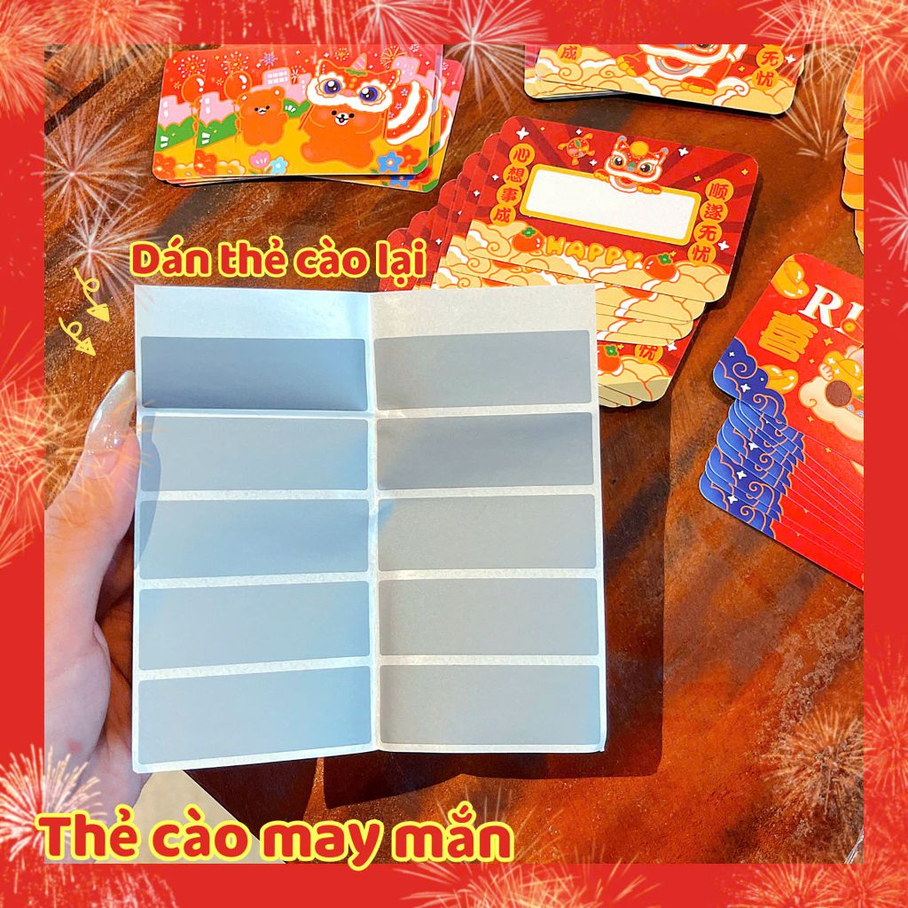 ** Set 10 card cào Tết