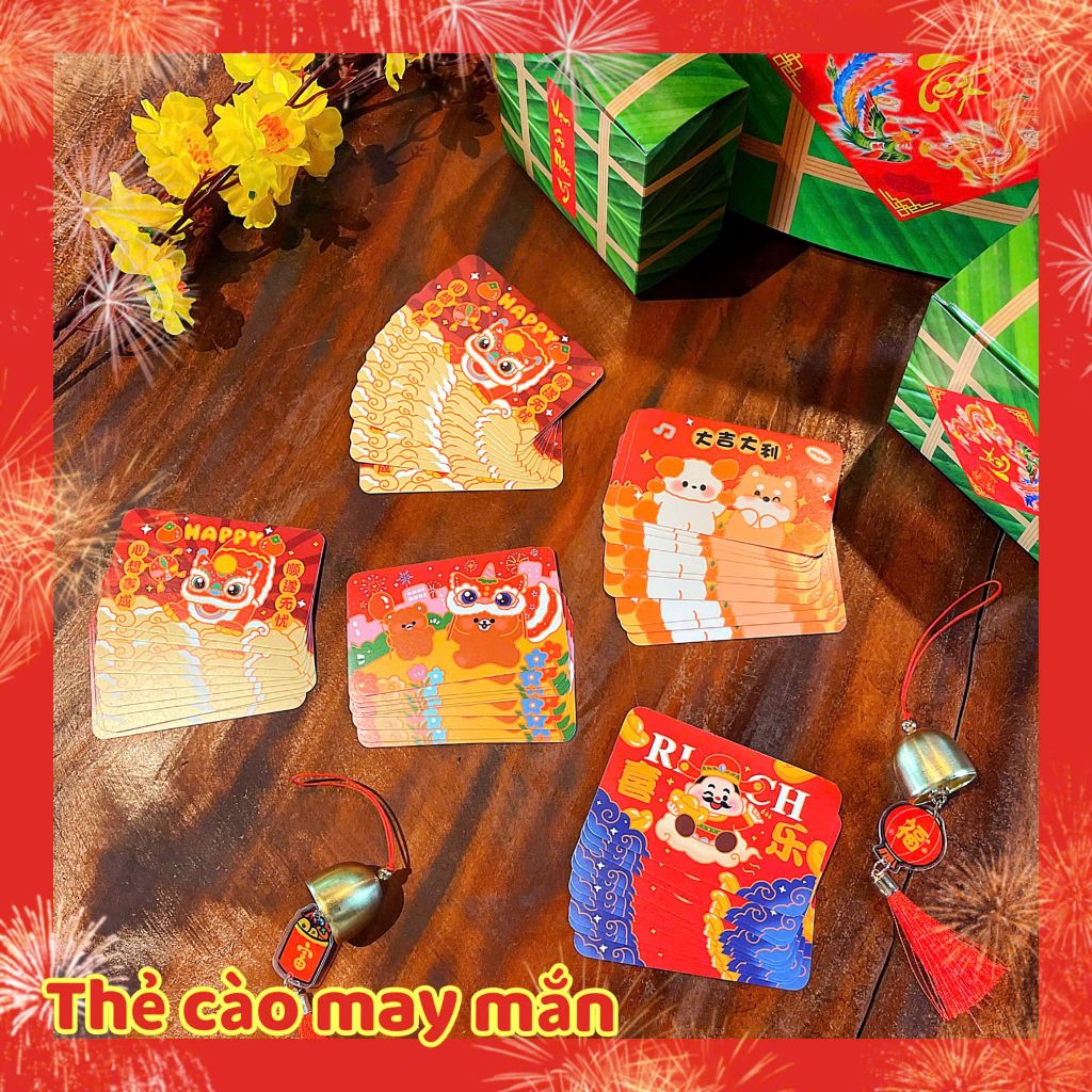 ** Set 10 card cào Tết