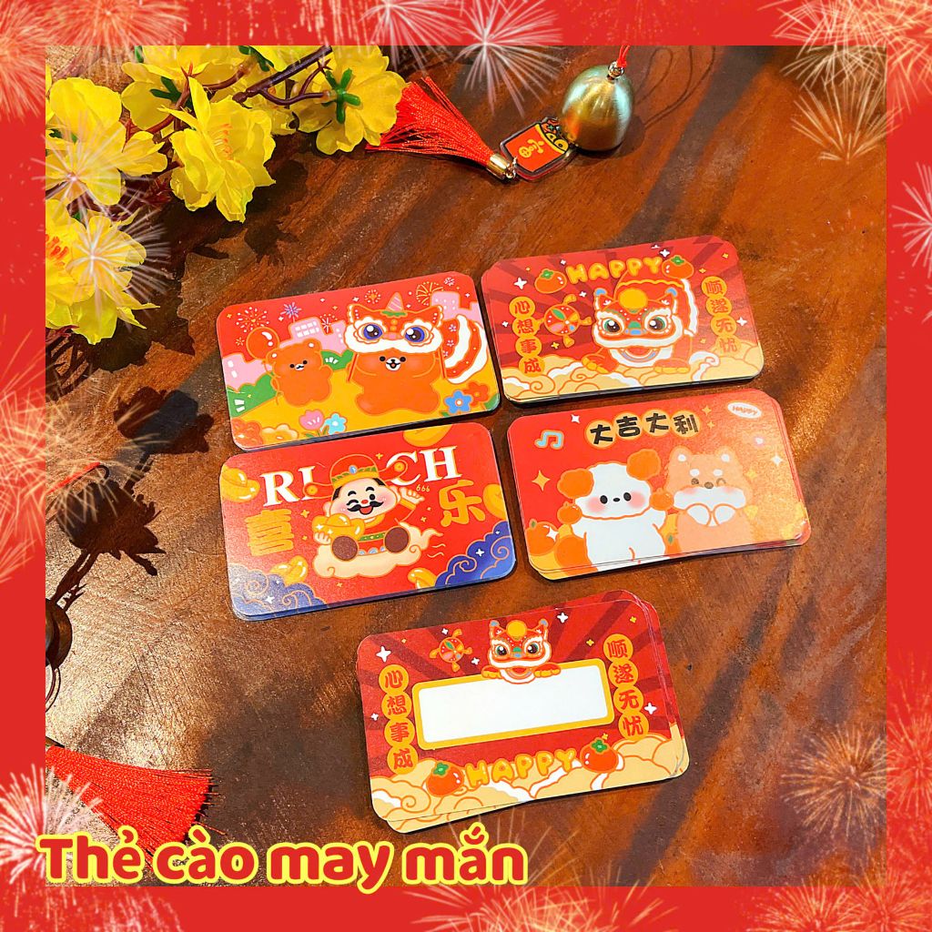 ** Set 10 card cào Tết