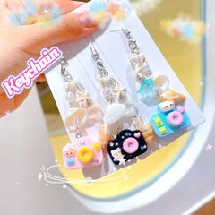 ** Dây đeo điện thoại vỏ sò máy ảnh nhiều màu