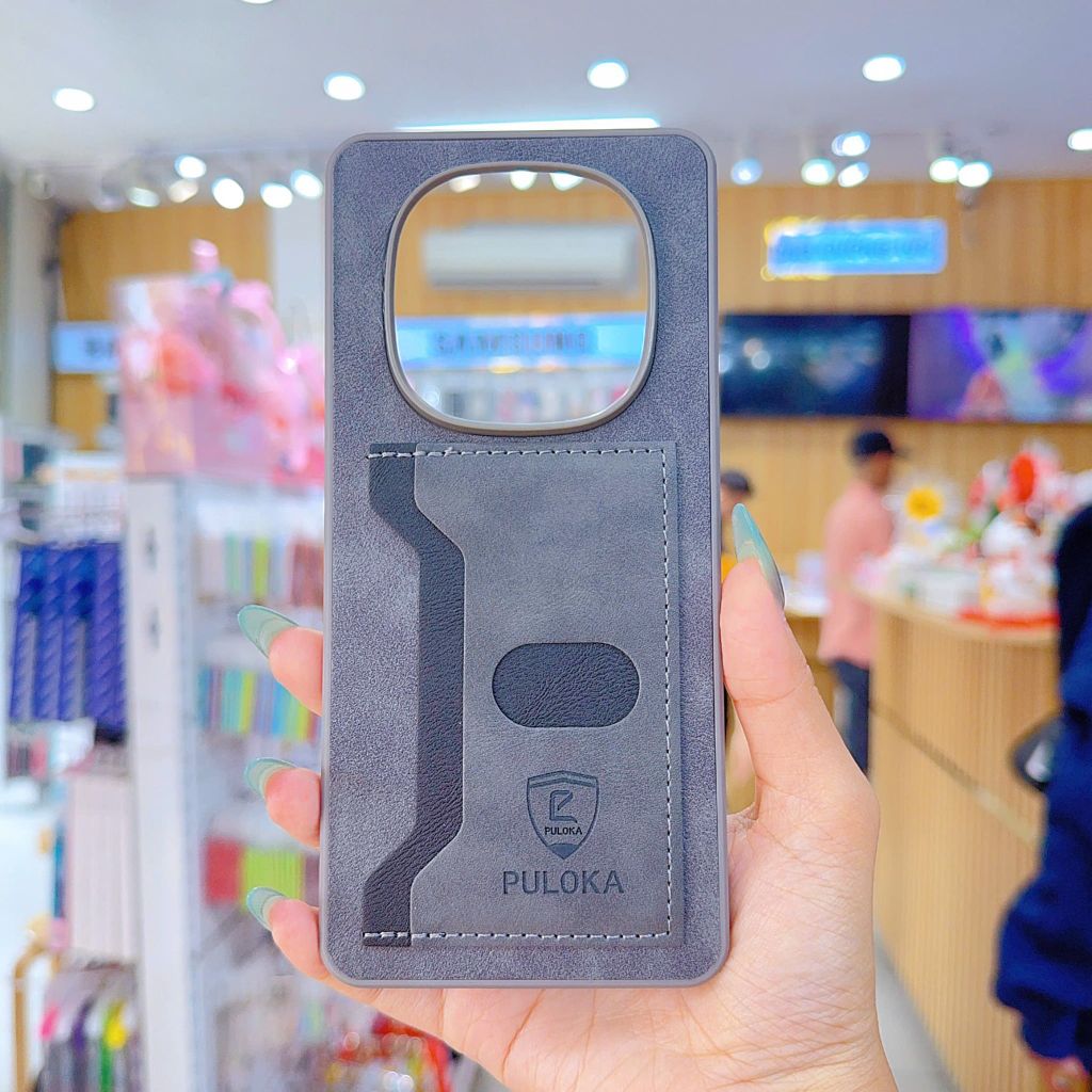 ** Ốp Xiaomi Redmi Note 14 Pro 4G Puloka da ngựa kèm ví card