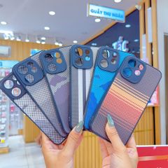 ** Ốp Reno 15F dẻo lưng giả da họa tiết Pixel