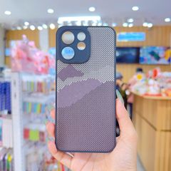 ** Ốp Reno 15F dẻo lưng giả da họa tiết Pixel