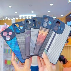 ** Ốp Oppo A5 Pro dẻo lưng giả da họa tiết Pixel