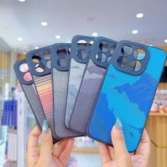 ** Ốp Xiaomi 15T dẻo lưng giả da họa tiết Pixel