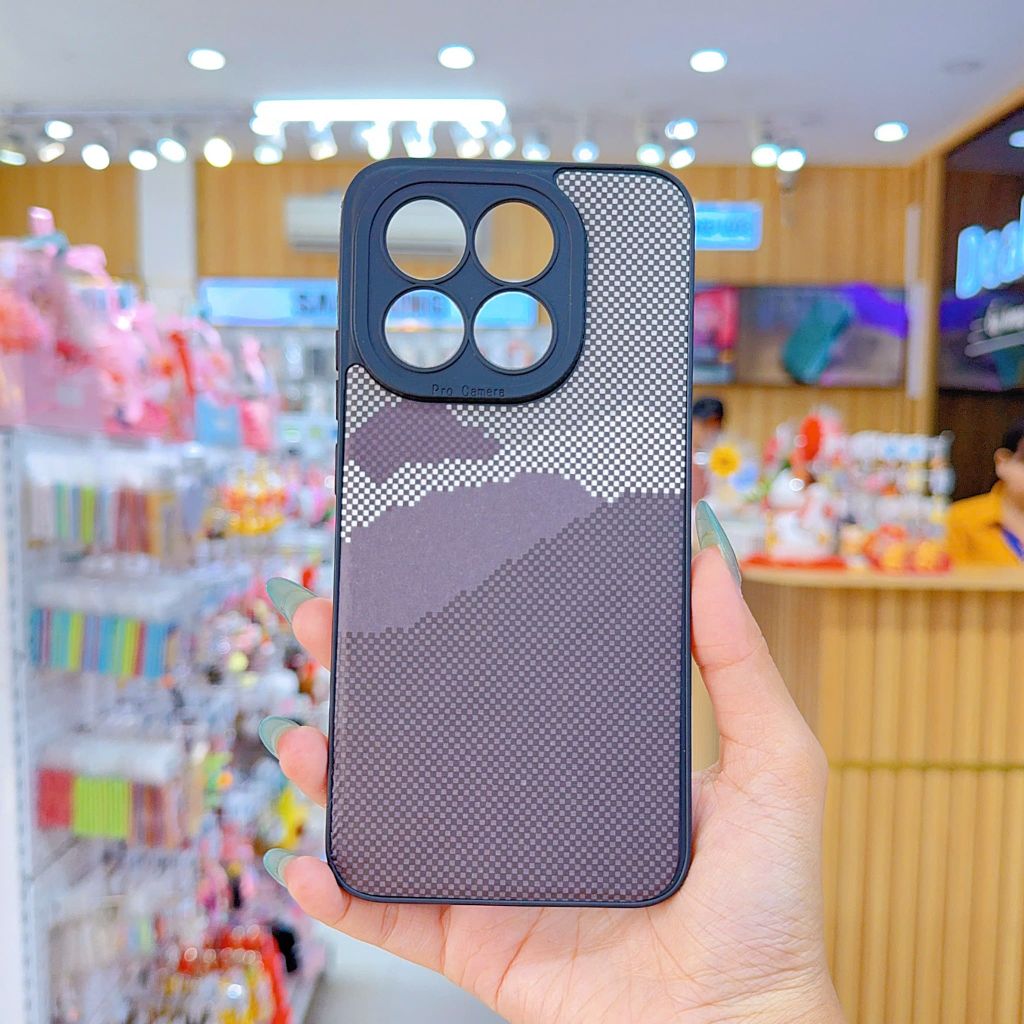 ** Ốp Xiaomi 15T dẻo lưng giả da họa tiết Pixel