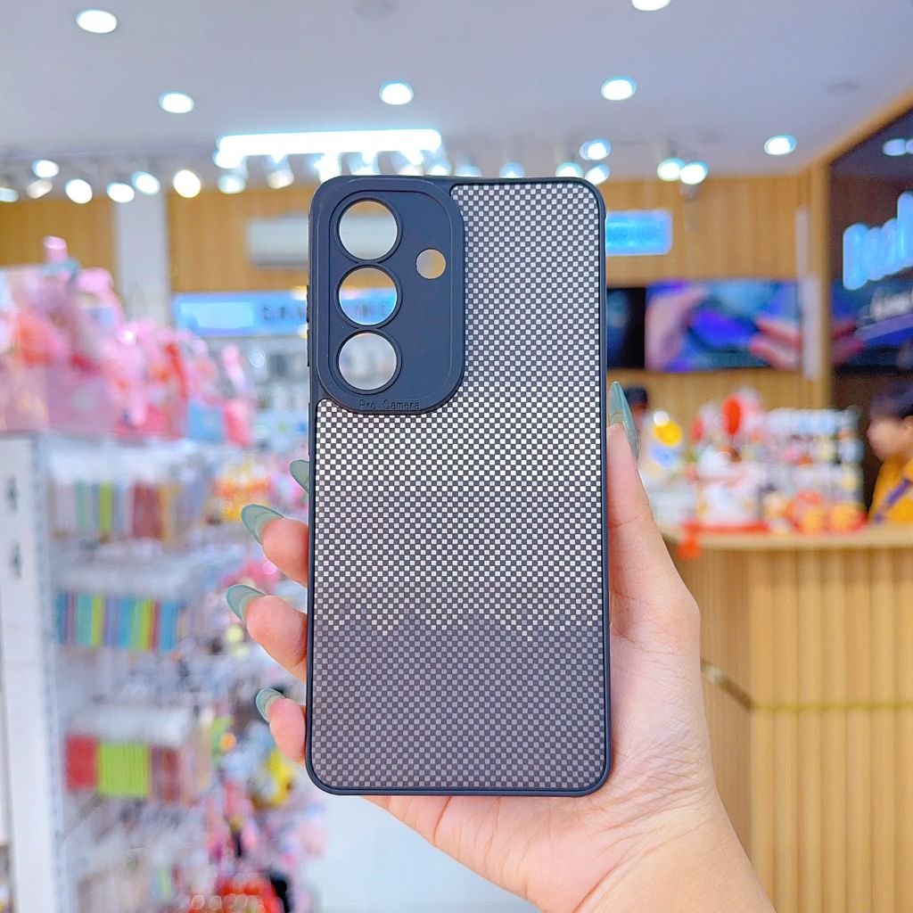 ** Ốp SS S26 Plus dẻo lưng giả da họa tiết Pixel