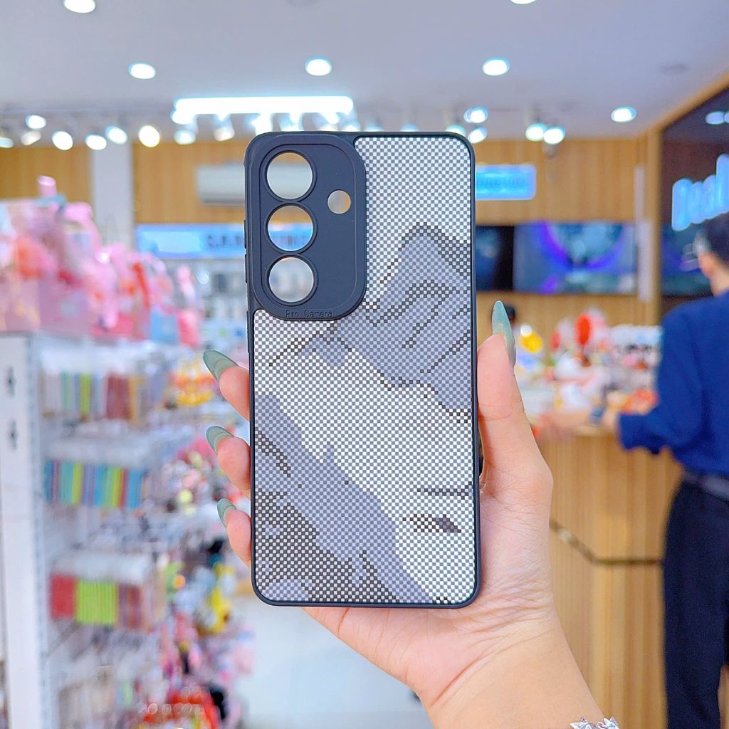 ** Ốp SS S26 Plus dẻo lưng giả da họa tiết Pixel