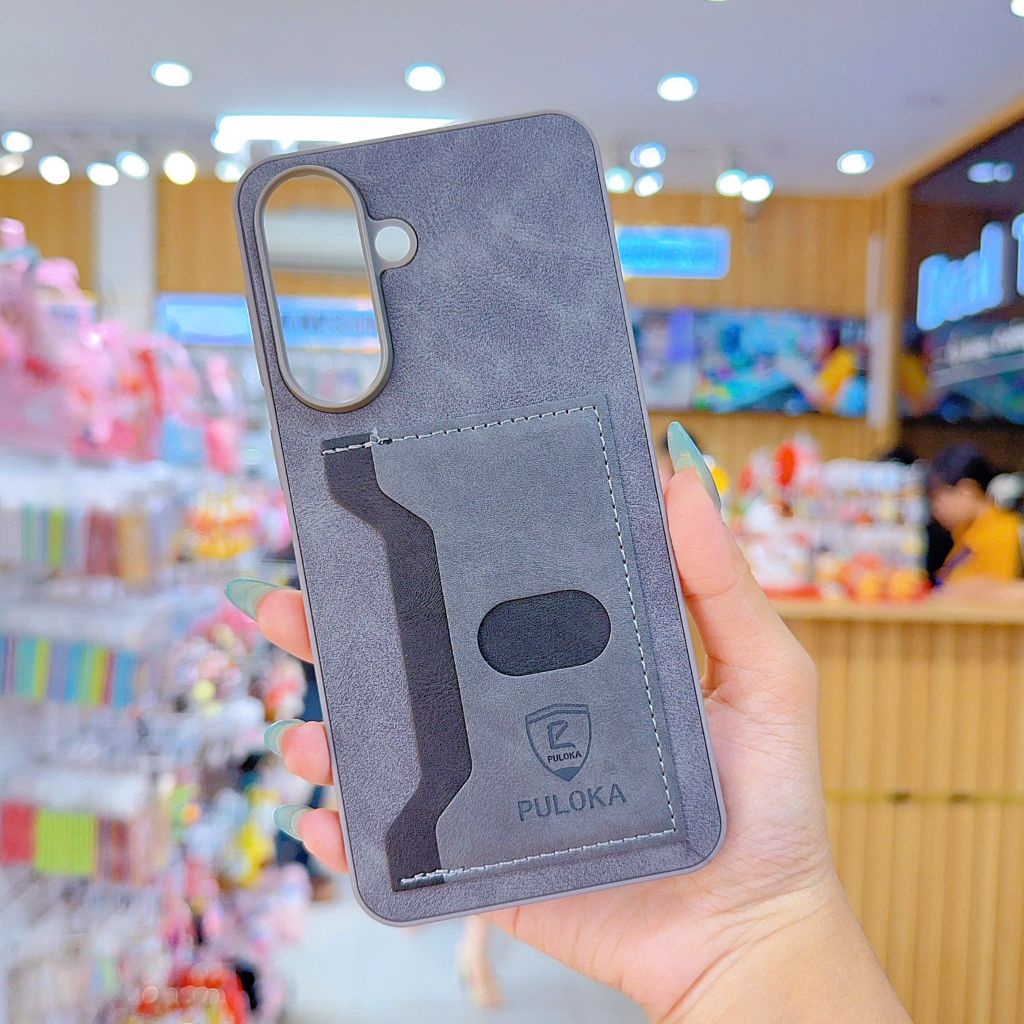 ** Ốp SS A17 Puloka da ngựa kèm ví card