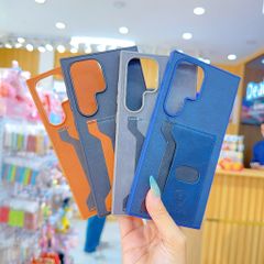 ** Ốp SS S22 Ultra Puloka da ngựa kèm ví card