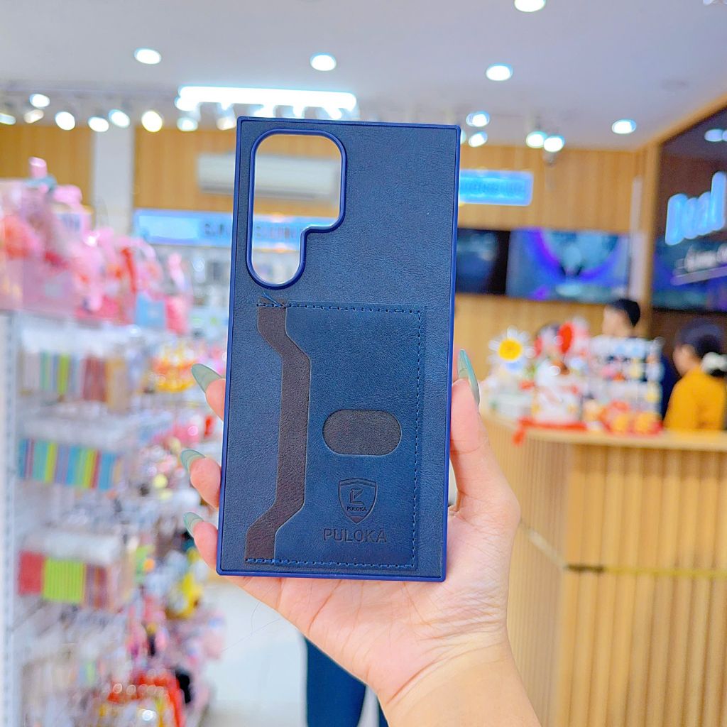 ** Ốp SS S22 Ultra Puloka da ngựa kèm ví card