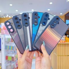 ** Ốp SS S24 Fe dẻo lưng giả da họa tiết Pixel