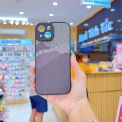 ** Ốp IP 13 6.1 dẻo lưng giả da họa tiết Pixel